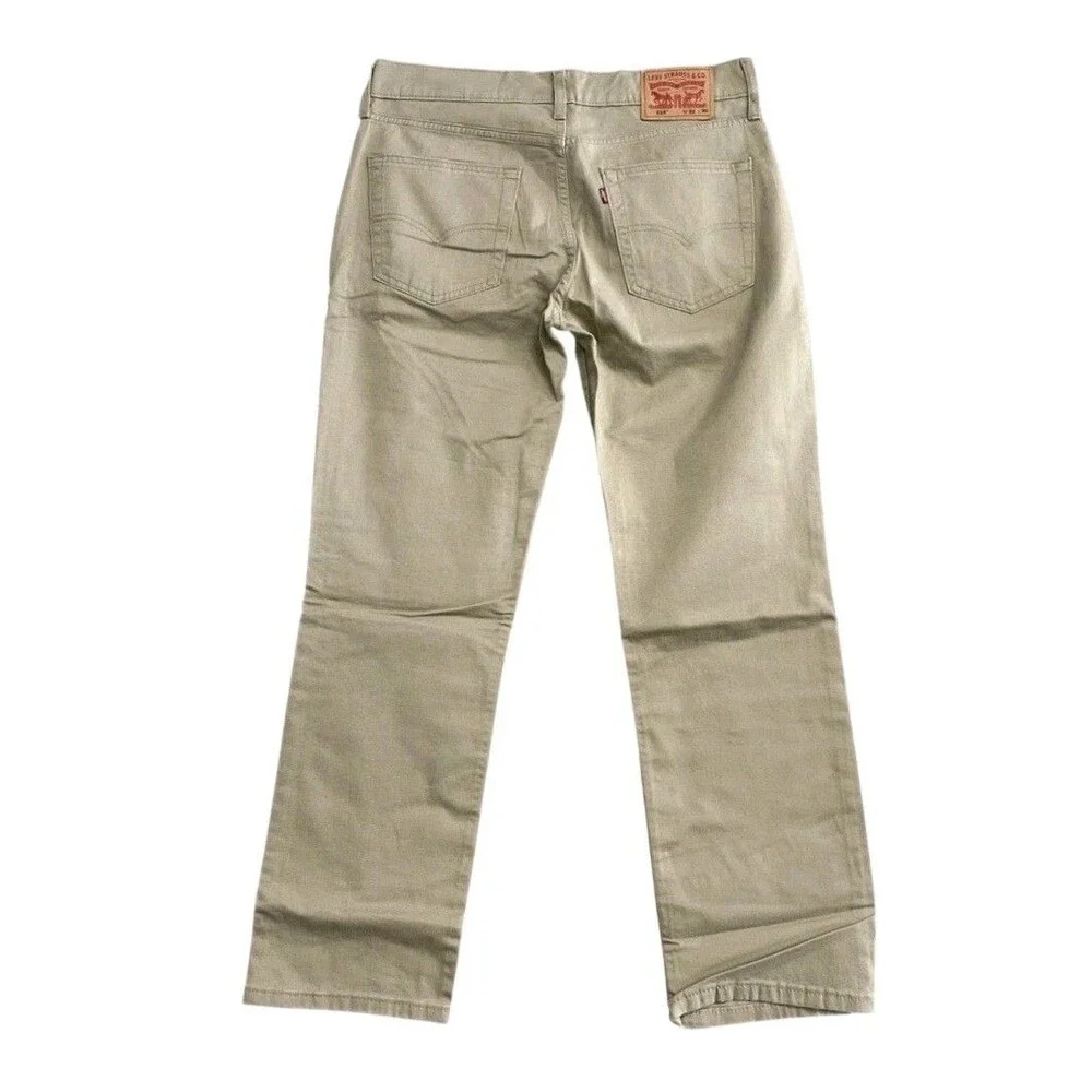 Levi's Men's 514 Straight Fit Cotton Twill Pant Khaki Beige Stretch Size 40x30